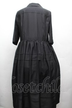 画像2: Jane Marple Dans Le Salon / ピンタックワンピース  黒 S-26-04-02-048-JM-OP-AS-ZS