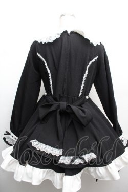 画像2: DearMyLove / プリンセスティアードはしごレースフリルワンピース M 黒ｘ白 S-26-04-02-049-0-OP-AS-ZS