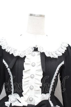 画像4: DearMyLove / プリンセスティアードはしごレースフリルワンピース M 黒ｘ白 S-26-04-02-049-0-OP-AS-ZS