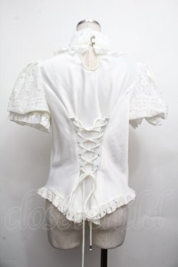 画像2: Hoshibako Works / ミッドナイトスターブラウス  白 S-26-04-02-009-LO-BL-HR-ZS