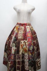 Jane Marple Dans Le Salon / All You Need Is Loveキャトルタックスカート  ワイン S-26-04-02-052-JM-SK-AS-ZS