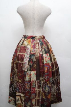 画像2: Jane Marple Dans Le Salon / All You Need Is Loveキャトルタックスカート  ワイン S-26-04-02-052-JM-SK-AS-ZS