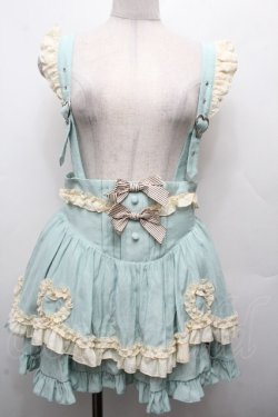 画像1: Hoshibako Works / シャンティクリーム・パティスリー サスペンダー付きスカート  ミント S-26-04-02-055-LO-SK-HR-ZS