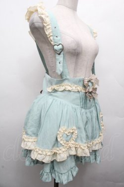 画像3: Hoshibako Works / シャンティクリーム・パティスリー サスペンダー付きスカート  ミント S-26-04-02-055-LO-SK-HR-ZS