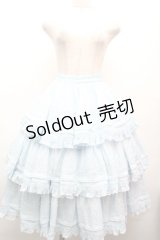Hoshibako Works / 七色ワルツ2.0 チュールフリルアンダースカート  サックス S-26-04-02-058-LO-SK-HR-ZS