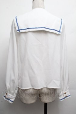 画像2: Amavel / Dreaming セーラーブラウス  白ｘブルー S-26-04-02-010-CA-TO-HR-ZS