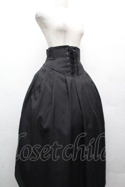 画像3: Moi-meme-Moitie / コルセットタックロングスカート 9号 黒 S-26-04-02-062-MO-SK-HR-ZS