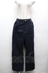 Jane Marple Dans Le Salon / デニムワイドパンツ  紺 S-26-04-02-064-JM-PA-AS-ZS