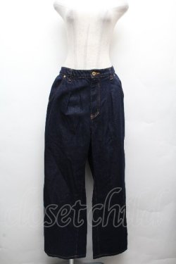 画像1: Jane Marple Dans Le Salon / デニムワイドパンツ  紺 S-26-04-02-064-JM-PA-AS-ZS