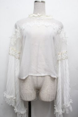 画像1: LOLITA / シフォンカットソー  白 S-26-04-02-011-LO-TO-HR-ZS