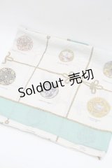 Jane Marple Dans Le Salon / ヴィンテージボタンコレクションスカーフ  ミント S-26-04-02-002-JM-ZA-AS-ZS