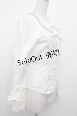 画像3: BABY,THE STARS SHINE BRIGHT / 赤いひとかけらのMarchenレースブラウス  白 S-26-04-02-012-BA-AC-AS-ZS