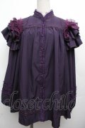 Hoshibako Works / 七色ワルツ セットアップ フリルブラウス  紫 S-26-04-02-016-LO-BL-HR-ZS