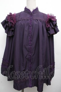 画像1: Hoshibako Works / 七色ワルツ セットアップ フリルブラウス  紫 S-26-04-02-016-LO-BL-HR-ZS
