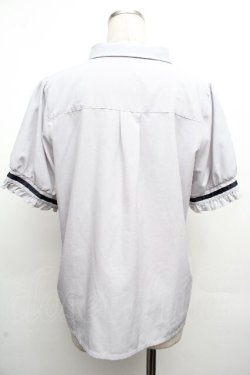 画像2: axes femme / 刺繍リボンセットブラウス  ブルーグレー S-26-04-02-018-AX-BL-AS-ZS