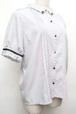 画像3: axes femme / 刺繍リボンセットブラウス  ブルーグレー S-26-04-02-018-AX-BL-AS-ZS (3)