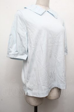 画像3: Jane Marple / レース襟カットソー  サックス S-26-04-02-019-JM-TO-AS-ZS