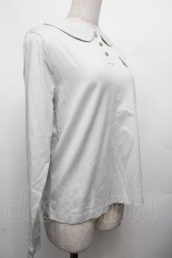 画像3: Jane Marple Dans Le Salon / 刺繍ポロシャツ  グレー S-26-04-02-020-JM-TO-AS-ZS
