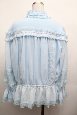 画像2: Hoshibako Works / 七色ワルツ2.0　セットアップ フリルブラウス  サックス S-26-04-02-021-LO-BL-HR-ZS