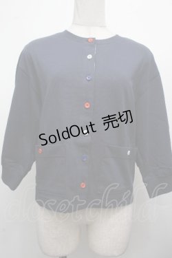 画像1: Jane Marple / カットソーカーディガン  紺 S-26-04-02-024-JM-TO-AS-ZS