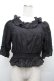 画像1: axes femme kawaii / コットンレースブラウス  黒 S-26-04-02-026-AX-BL-AS-ZS (1)
