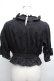 画像2: axes femme kawaii / コットンレースブラウス  黒 S-26-04-02-026-AX-BL-AS-ZS (2)