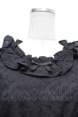 画像4: axes femme kawaii / コットンレースブラウス  黒 S-26-04-02-026-AX-BL-AS-ZS