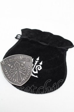 画像3: Moi-meme-Moitie / クロスロゴ・エンブレムバッチ  ガンメタ S-26-04-04-004-MO-ZA-AS-ZS