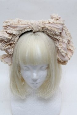 画像1: Hoshibako Works / お人形風ラッピングリボンカチューシャ  クリーム S-26-04-04-044-LO-AC-AS-ZS