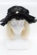 画像1: Hoshibako Works / レディ・アイリーンボーダーハット  黒 S-26-04-04-047-LO-AC-HR-ZS (1)