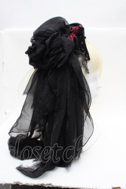 画像2: Hoshibako Works / 真夜中の囁きシルクハット  黒 S-26-04-04-048-LO-AC-HR-ZS