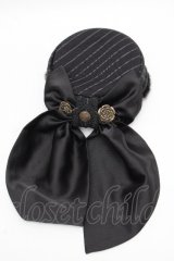 Hoshibako Works / リリィ・リドルピルボックスハット  黒 S-26-04-04-049-LO-AC-HR-ZS