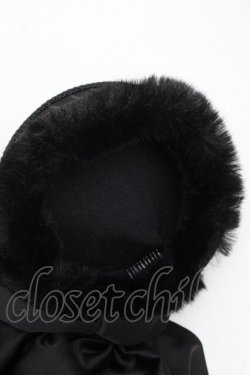 画像3: Hoshibako Works / リリィ・リドルピルボックスハット  黒 S-26-04-04-049-LO-AC-HR-ZS