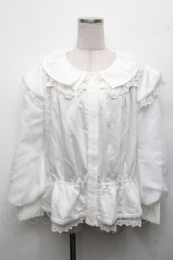 画像1: Hoshibako Works / フェリ・ドウ・ロンド タッセルリボンブラウス  白 S-26-04-04-051-LO-BL-HR-ZS