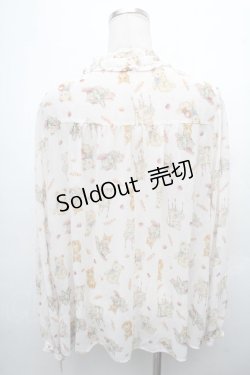 画像2: yukiemon / テキスタイルブラウス 3L オフ S-26-04-04-052-0-TO-AS-ZS