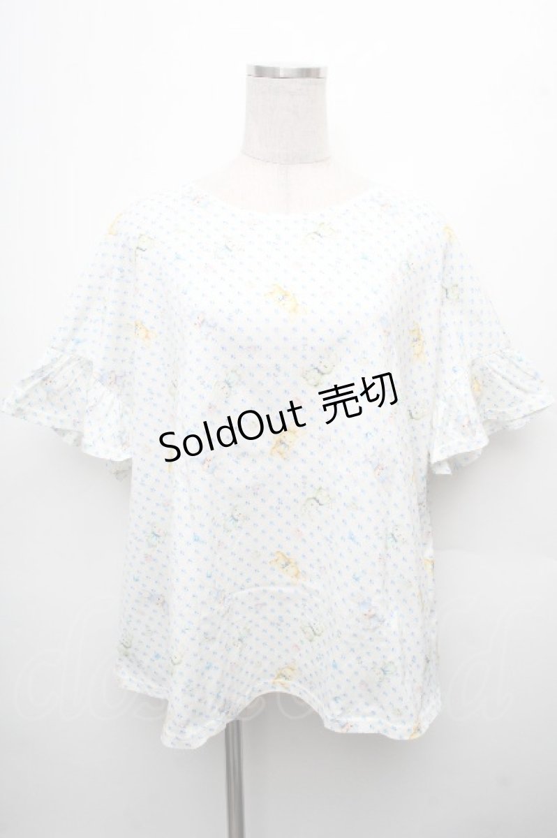 画像1: yukiemon / 総柄Tシャツ 3L オフ S-26-04-04-053-0-TO-AS-ZS (1)