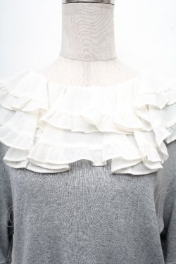 画像3: Franche Lippee / フリルカットソー  グレー S-26-04-04-054-LO-TO-AS-ZS