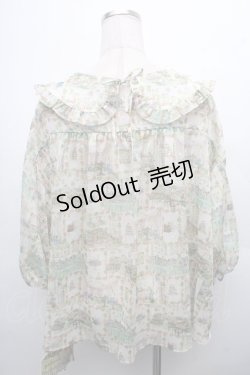 画像2: yukiemon / テキスタイルブラウス 3L オフ S-26-04-04-056-0-TO-AS-ZS