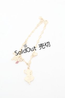 画像2: Q-pot. / アリス＆ラビットカードブレスレット  ゴールド S-26-04-04-007-QP-AC-AS-ZS