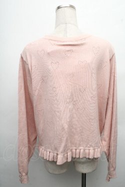 画像2: m petit by misako / TT*AOKリボンツキカーディガン 3L ピンク S-26-04-04-057-LO-TO-HR-ZS