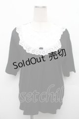 yukiemon / リブカットソー  黒ｘ白 S-26-04-04-058-0-TO-AS-ZS