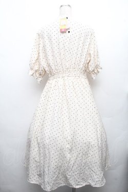 画像2: m petit by misako / 梨地水玉切り替えワンピース 3L アイボリー S-26-04-04-060-LO-OP-HR-ZS