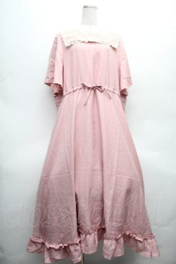 画像1: m petit by misako / AOKレースセーラーワンピース 3L ピンク S-26-04-04-063-LO-OP-HR-ZS