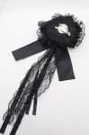 画像2: GOTH / 薔薇ブローチ  黒 S-26-04-04-008-GO-AC-HR-ZS (2)