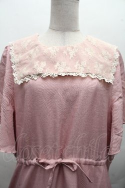 画像3: m petit by misako / AOKレースセーラーワンピース 3L ピンク S-26-04-04-063-LO-OP-HR-ZS