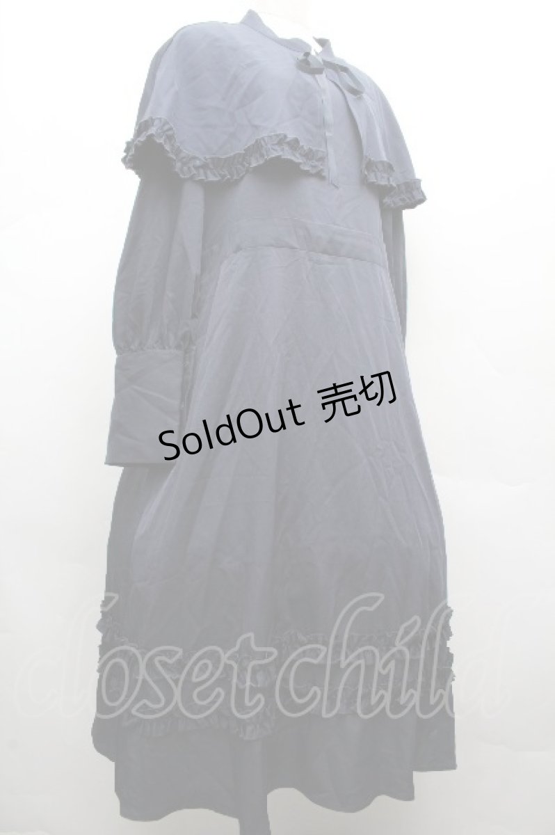 画像3: FLC / MINA*ケープワンピース 3L 紺 S-26-04-04-068-LO-OP-HR-ZS (3)