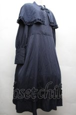 画像3: FLC / MINA*ケープワンピース 3L 紺 S-26-04-04-068-LO-OP-HR-ZS (3)