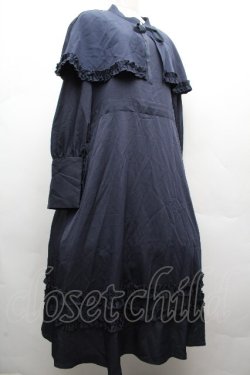 画像3: FLC / MINA*ケープワンピース 3L 紺 S-26-04-04-068-LO-OP-HR-ZS