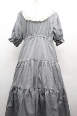 m petit by misako / TT*AMデシンヨークワンピース 3L グレー S-26-04-04-070-LO-OP-HR-ZS