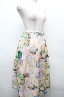 画像3: yukiemon / ハニカムパッチワークスカート  マルチ S-26-04-04-073-0-SK-AS-ZS